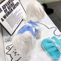 ブランド シャネル ペット洋服 犬の服 秋冬 ニット CHANEL タンクトップ 猫の服 カットソーベスト かわいい 蝶結び付きドッグウェア 中小型犬服 暖かい 肌に優しい ノースリーブ 着脱やすい ペット服 XS~L