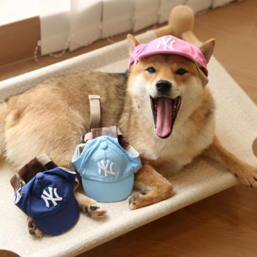 MLB ブランド ペット用品 犬 帽子 エムエルビーコリア 犬用キャップ 春夏 犬の帽子 ペット用帽子 野球帽 日よけ 日焼け防止 紫外線対策 小型犬 中型犬 大型犬 ドックウェア 海 お出かけ 散歩用