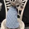 LV ブランド ペット服 猫犬服 tシャツ デニムジャケット ルイヴィトン風 中大型犬用 ペット服 デニムシャツ 小型犬の服 薄型 コート 半袖シャツ 脱毛保護 ペット洋服 ファッション XS~3XL 激安