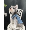 ルイヴィトン ペット洋服 デニムジャケット LV ブランド 犬の服 無袖コート ノースリーブシャツ 犬服 ドッグウェア 猫服 かわいい デニムベスト 通気性 動きやすい 中小型ペット服 春夏 ファッション 人気 かわいい XS~5XL