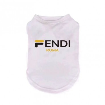 ブランド Fendi ペット服 犬服 Tシャツ フェンディ 犬の服 ドッグウェア 春夏ベスト ペット用品 ノースリーブシャツ 小型犬 中型犬 薄型 通気 可愛い おしゃれ 記念撮影 お出かけ 部屋着 抜け毛防止 散歩お出かけウェアに