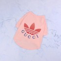 ADIDAS ブランド ペット服 犬の服 猫服 tシャツ アディダコラボGG 犬用Tシャツ 犬洋服 かわいい 猫 ペット洋服 柔らかい 着心地よい 脱毛保護 日よけ服 ファッション 犬服 S~2XL