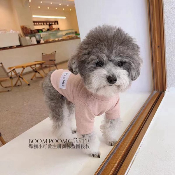 セリーヌ ブランド ペット用品 パロディ Celine 犬の服  中型犬服 Tシャツ 大型犬のTシャツ わんちゃん洋服 かわいい 半袖 ペット洋服 柔らかい 着心地よい 脱毛保護 お出かけ着