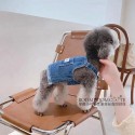 セリーヌ Celine ブランド パロディ犬服 猫の服 デニム服 犬用デニムドレス 可愛い 犬のデニムベスト ペット服 オシャレ 流行り ペット洋服 お出かけ着 ファッション XS~XL 中小型ペット適応 