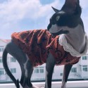 LV ルイヴィトン ペット服 tシャツ 猫服 ブランド 猫のタンクトップ 猫洋服 ドッグウェア ベスト 仮装  春夏 袖なし パジャマ スポーツ服 日焼き防ぐ 柔らかい 綿製 人気 仮装 小型 中型猫服 通気 涼やか お散歩