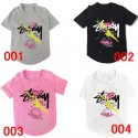 STUSSY ステューシーブランド ペット用品犬服Ｔシャツ丸首おしゃれ 夏対策 薄手 プリント 綿製 猫服 テディ ポメラニア ブルドッグ 中小型犬対応トップス 通気性 上着 ファッションペットウェア s-2xl