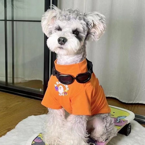 BAPE 犬服 tシャツ 小型犬用Tシャツ AAPE ドッグ上着 ペット服 可愛い ドッグ洋服 ロゴプリント柄 クール 韓国 T-シャツ 半袖 猫服 着心良い 激安