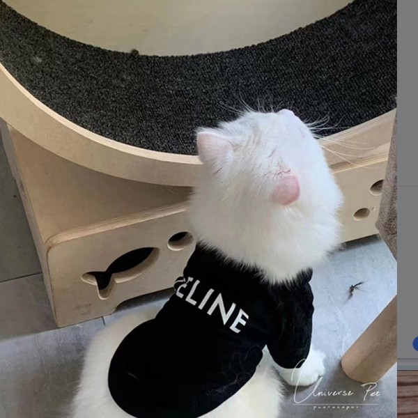 CELINE セリーヌブランド犬服ペットウェア犬ウェアブランドブランドペット用服激安ブランド犬用tシャツ通気性