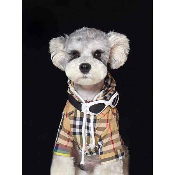 Burberry バーバリーハイブランドペット服かわいいペット洋服パロディブランド犬用tシャツ通気性ペット服秋冬暖かい
