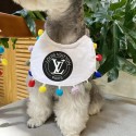 Lv ルイヴィトン犬 猫 涎掛けパロディハイブランド猫のよだれかけ激安ブランド犬の 唾液タオル  パロディかわいいの小型ペット用バンダナ