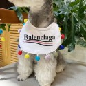 Balenciaga バレンシアガブランド ペットバンダナハイブランド猫のよだれかけ激安ブランド犬の 唾液タオル  パロディかわいいの小型ペット用バンダナ