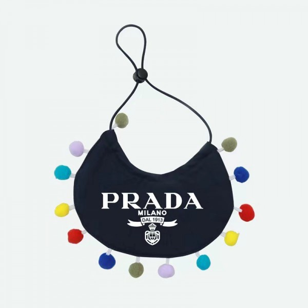 Prada プラダブランド ペットバンダナハイブランド猫のよだれかけ激安犬用よだれかけスカーフ春夏Ｍブランド犬の 唾液タオル  パロディ