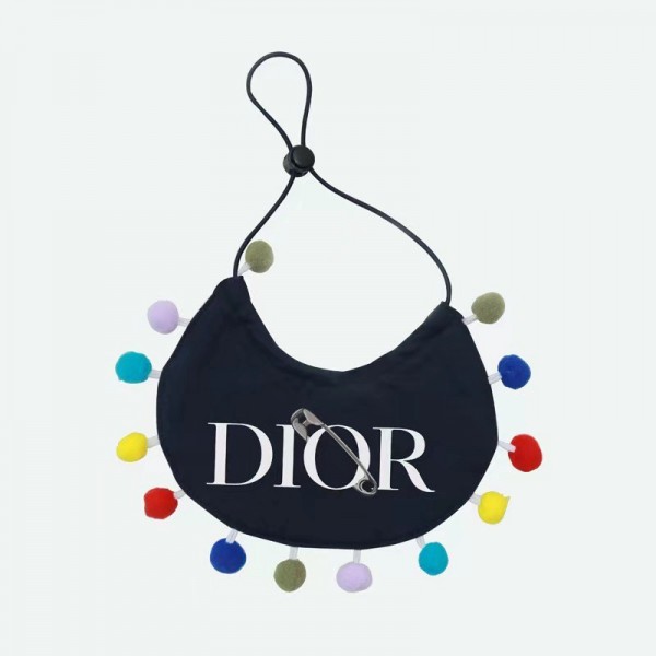 Dior ディオールブランド ペットバンダナ犬用よだれかけスカーフ春夏Ｍ高品質のペット用三角スカーフかわいいの小型ペット用バンダナ