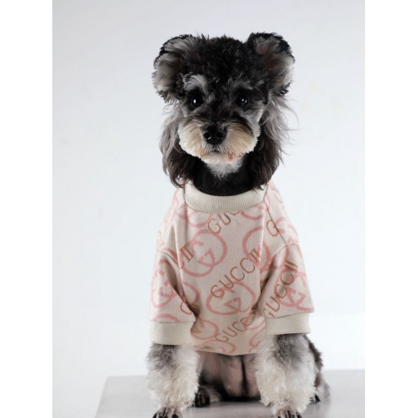 Gucci グッチブランドペット用服激安ブランド犬用tシャツ通気性ペット服秋冬暖かいハイブランド犬の服かわいい