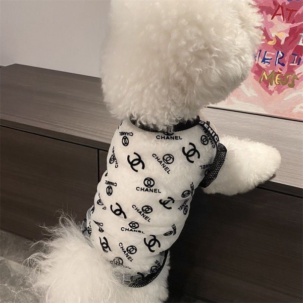 Chanel シャネルハイブランドペット服ドッグウェア 犬の服ブランド犬服ペットウェア お散歩 お出かけ 犬ウェアブランド 小型犬 パピーハイブランド犬の服かわいいブランド猫服ペット用服 トイプードル チワワ ダックス