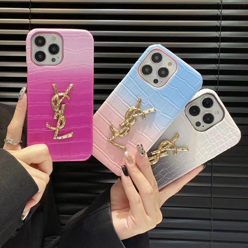 YSL イブ・サンローラン ブランド iphone 14/15 pro/15 pro maxケース インスタ風 レザー男女