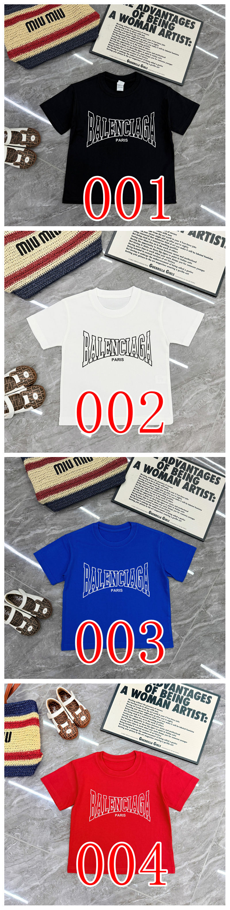 ブランドBalenciaga半袖tシャツペア揃い