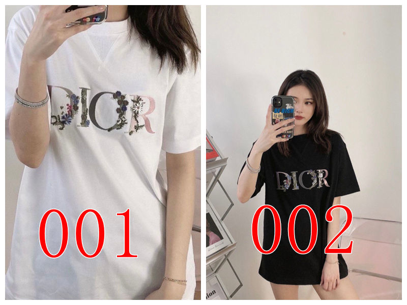 ディオールストリート感プリントTシャツ