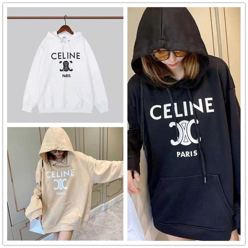 セリーヌ パーカー トレイナー シンプル ロゴ フード付き celine 人気