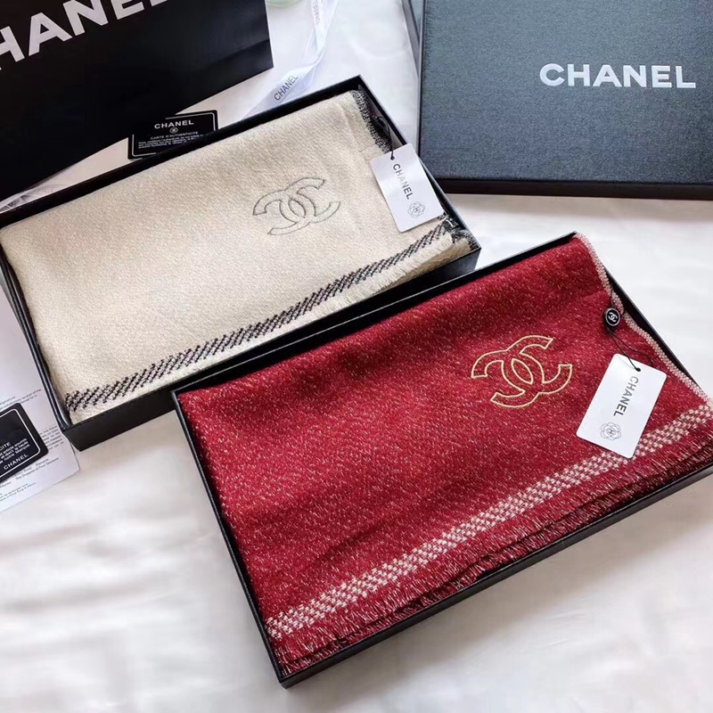 ブランドシャネルマフラー chanel レディースストール 大判 春秋冬