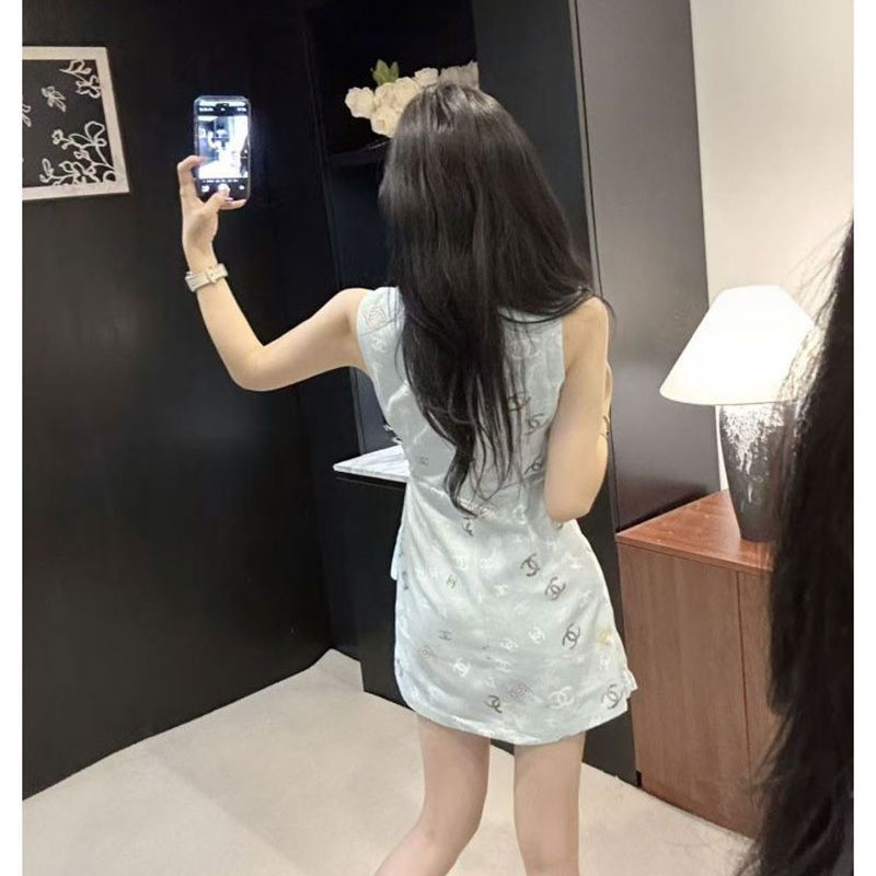 Chanelショート丈ワンピース