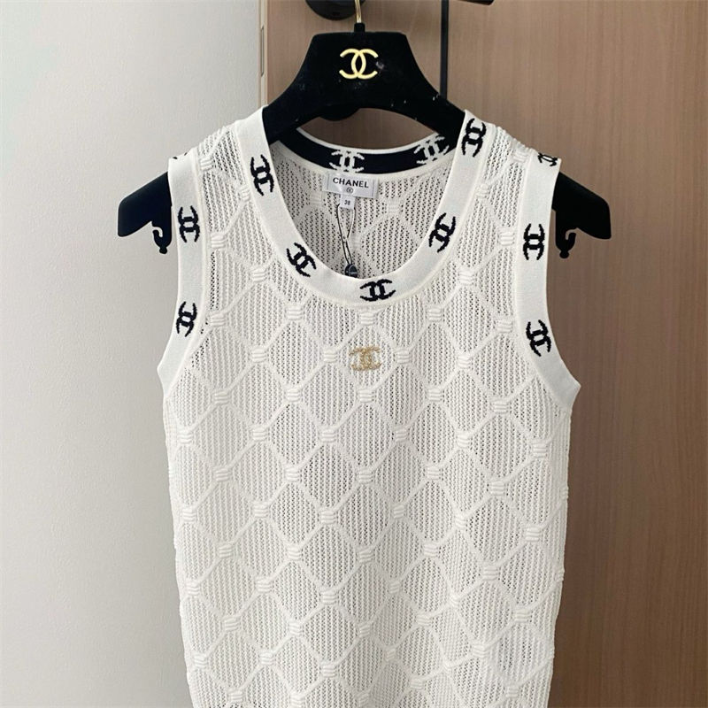ブランドシャネルニットタンクトップ
