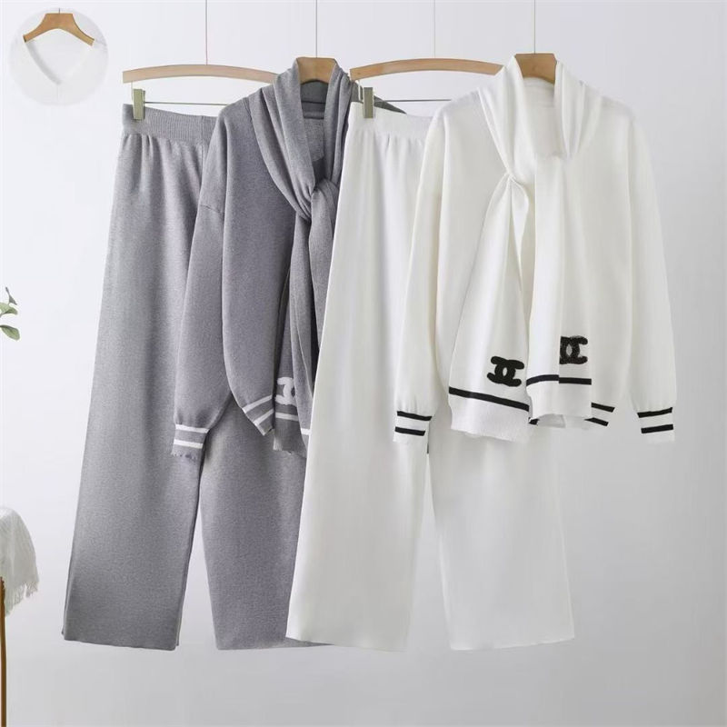 ブランドセーターワイドパンツ