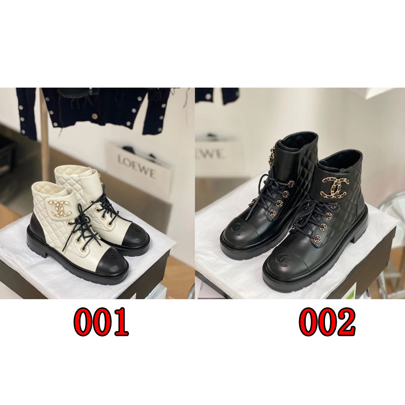 シャネルショートブーツ レディース