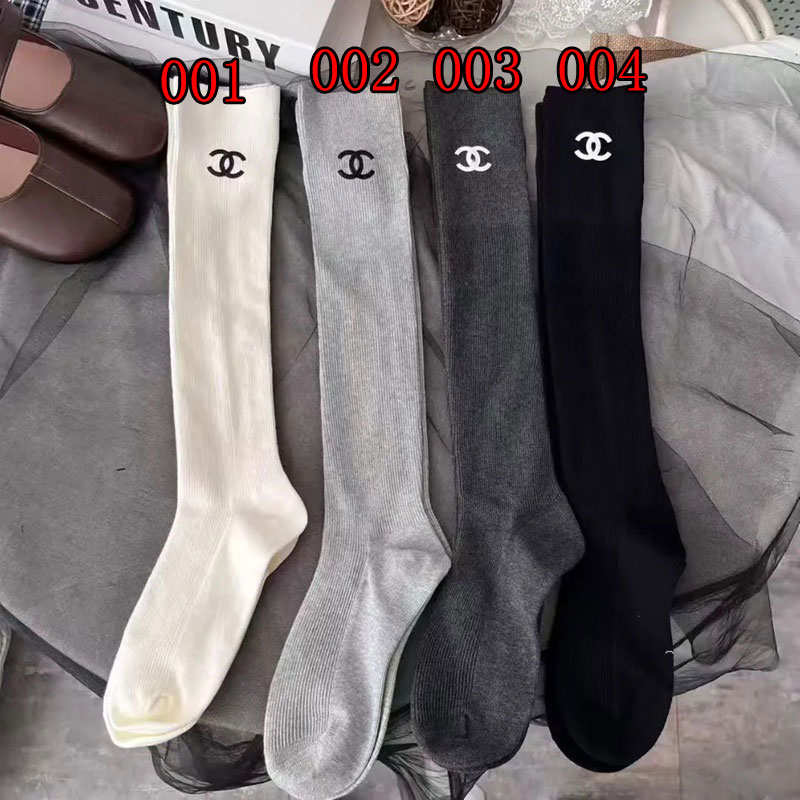  Chanel コットン ソックス 
