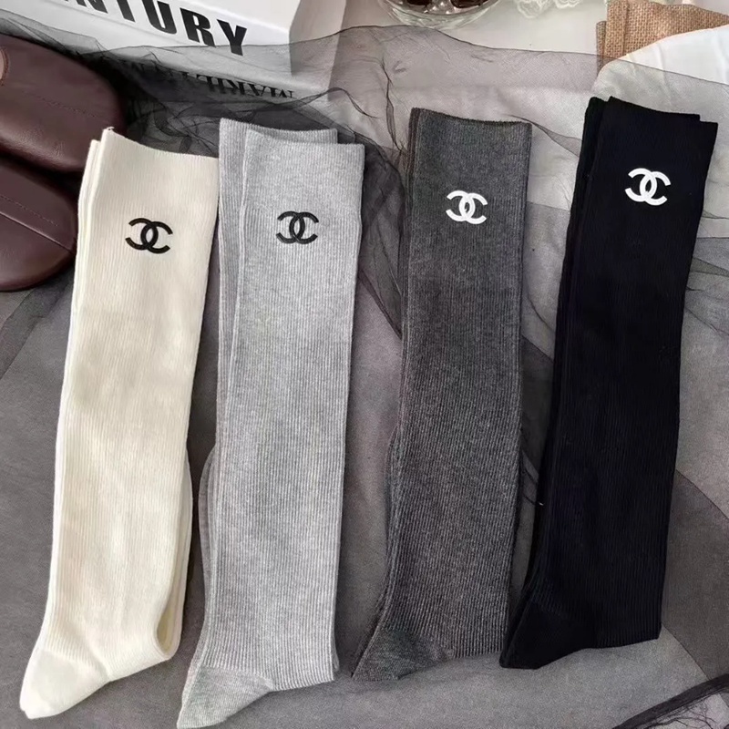Chanel コットン 靴下 通気性