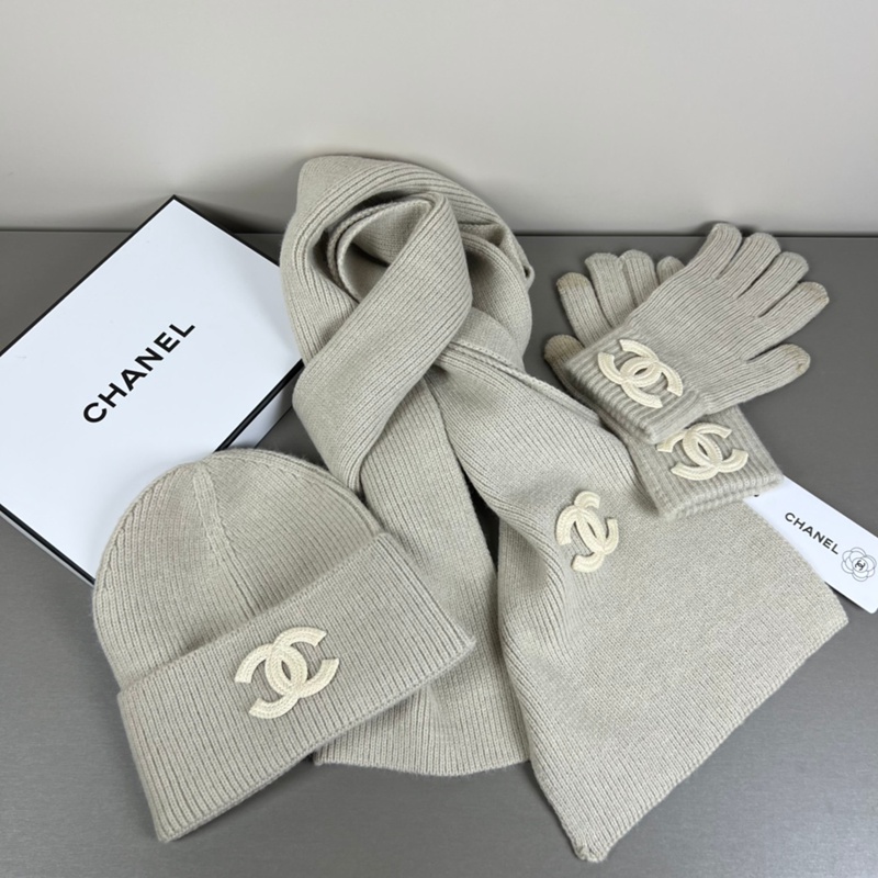 Chanel ニットマフラースカーフ