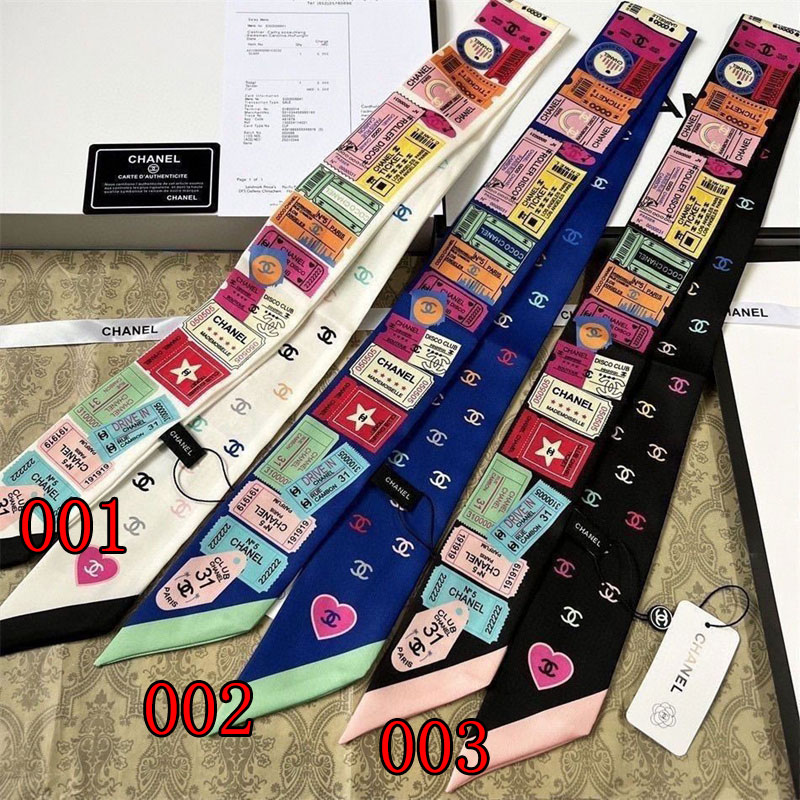 シャネルリボンスカーフかわいい