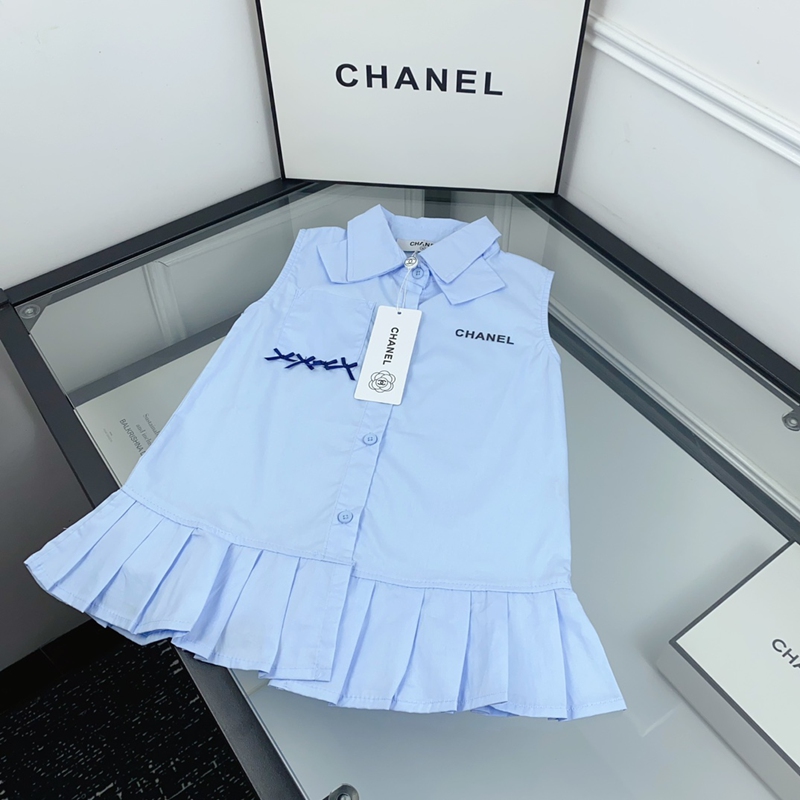 ブランドシャネルキッズ無袖ワンピース