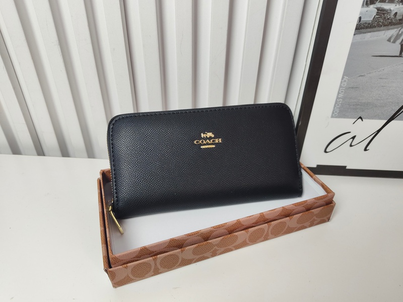 CoachブランドPU革ウォレット