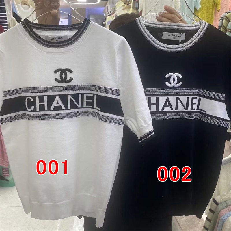 シャネル ブランド 半袖tシャツ