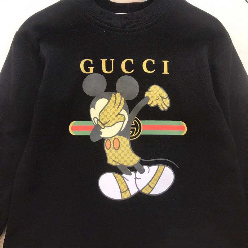 グッチ 子供服 2点セット パーカー パンツ 潮流 裏起毛 秋冬