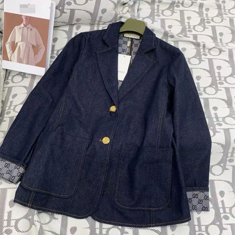 Gg ブランドデニムジャケットワイドパンツ