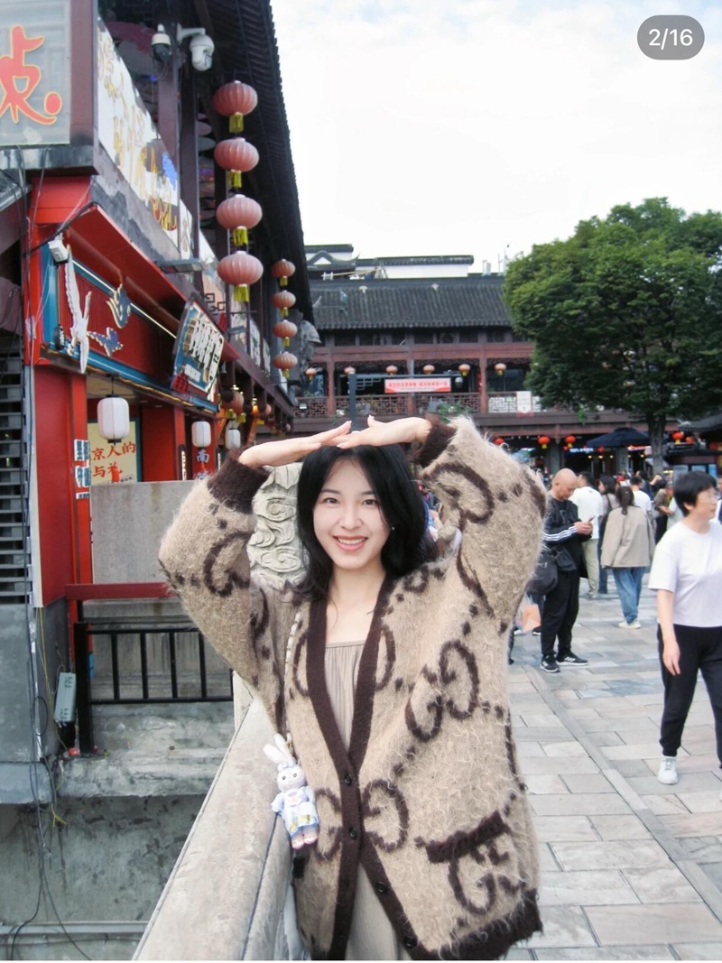 ブランド オーバーサイズシャギーニットカーデ