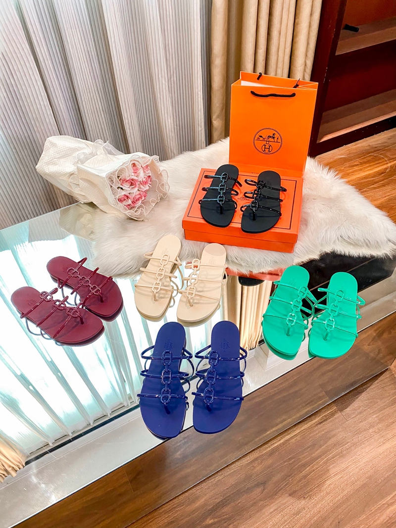 ハイブランドエルメス ビーチサンダル