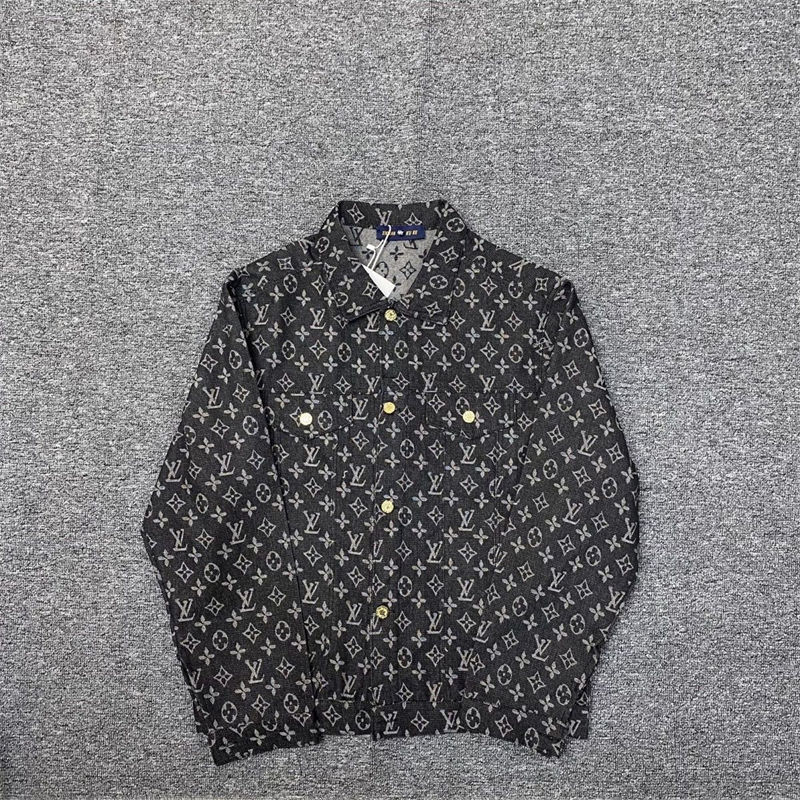 ルイヴィトンデニムジャージシャツ