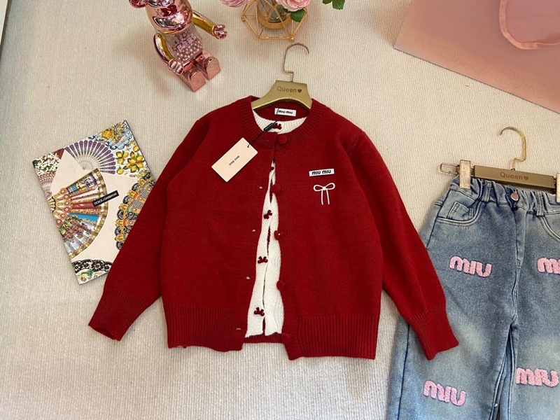 MiuMiuハイブランド子供デニムパンツ