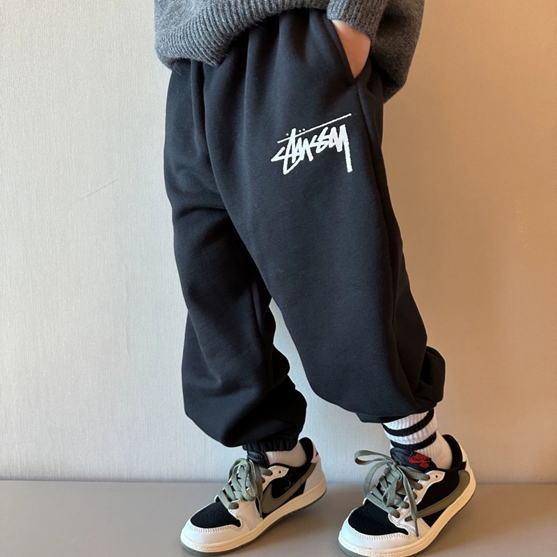 ブランド STUSSY キッズ 裏起毛 ズボン