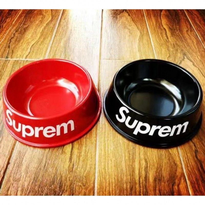 Supreme シュプリームブランド 犬猫フードボウル ペット食器 餌皿 洗いやすい両用ボウル 