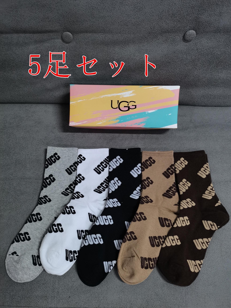 UGGコットン 靴下 メンズ 通気性