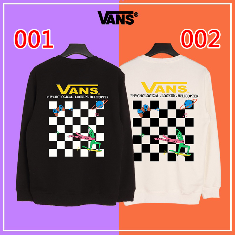 VANS ブランド 大人服 男子スウェットシャツ ヴァンズ カジュアル 女の子 プルオーバー 厚手Tシャツ