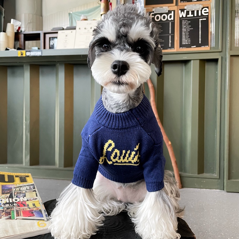 ペット服 ルイヴィトン 犬の秋冬セーター