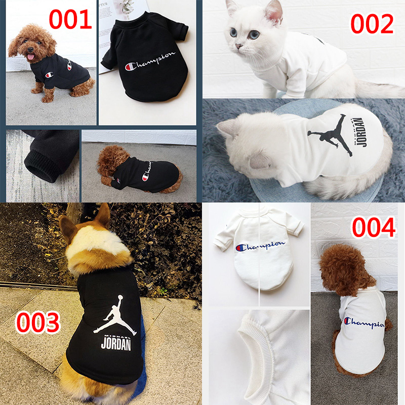 ファッション ブランドナイキ 犬服 犬猫のパーカー championペット秋冬服 ス ウェットシャツ