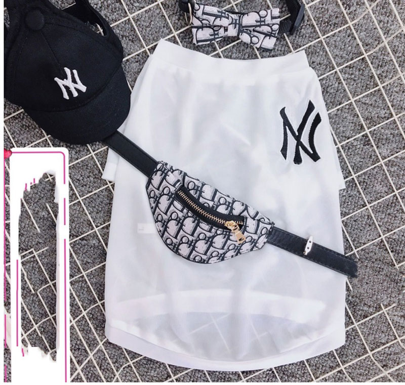 ブランド MLB ペット用品 犬服 Tシャツ 薄手シャツ 通気性強い ドッグスウェットシャツ 刺繍ロゴ付き ファッション 日焼け止め生地 猫ウェア 脱毛保護 おしゃれ