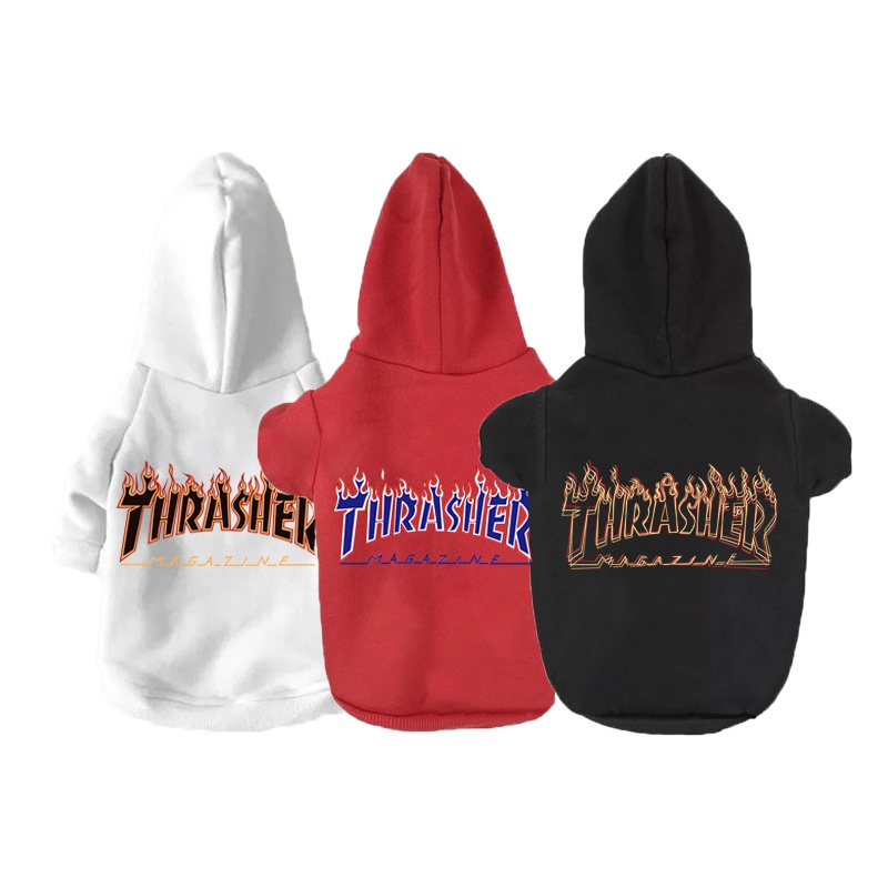  thrasher 綿Tシャツ かわいい 犬服 夏チョッキ 通気性抜群 