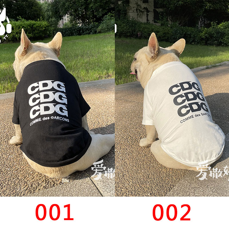 cdg 犬服 tシャツ ブランド犬服 ドッグトレーナーシャツ 